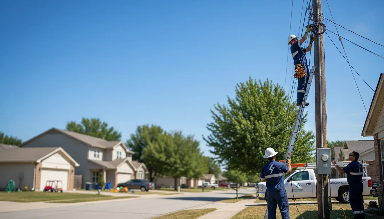 Residential electrician providing installation services in Effie, LA